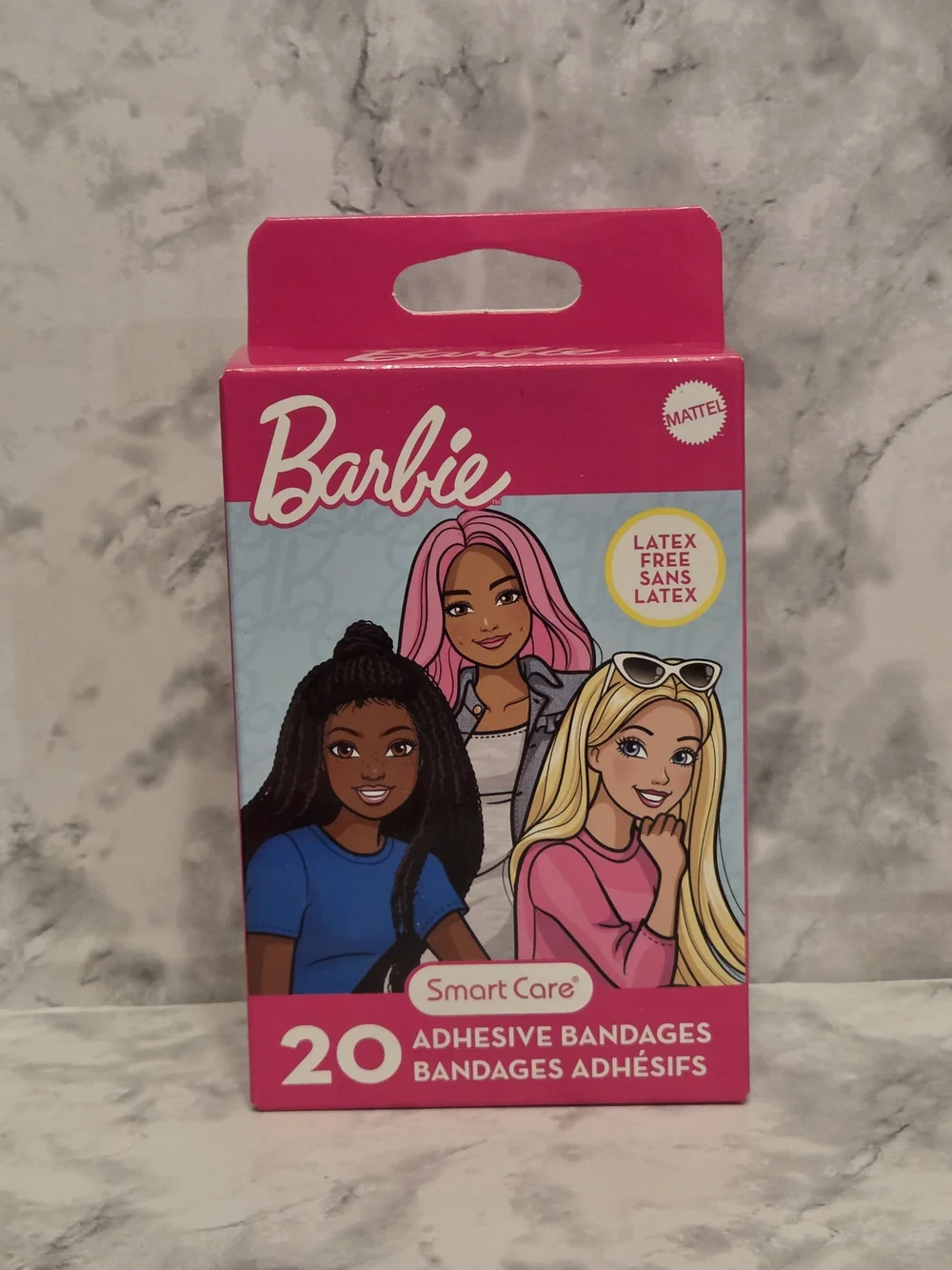Barbie 7 Piece Bundle Set - Toothpaste, Toothbrush, Bandaids, Nails, Sanitzer...
